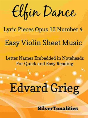 cover image of Elfin Dance Opus 12 Number 4 Easy Violin Sheet Music